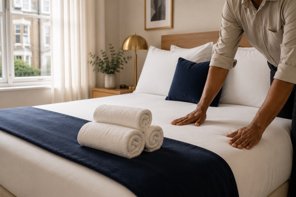 Cleaning coordination and linen management